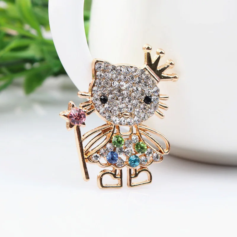 

Hello Kitty Magic Wand Crown DIY Rhinestone Jewelry Alloy Accessories Handmade Jewelry Phone Case Decoration Wholesale