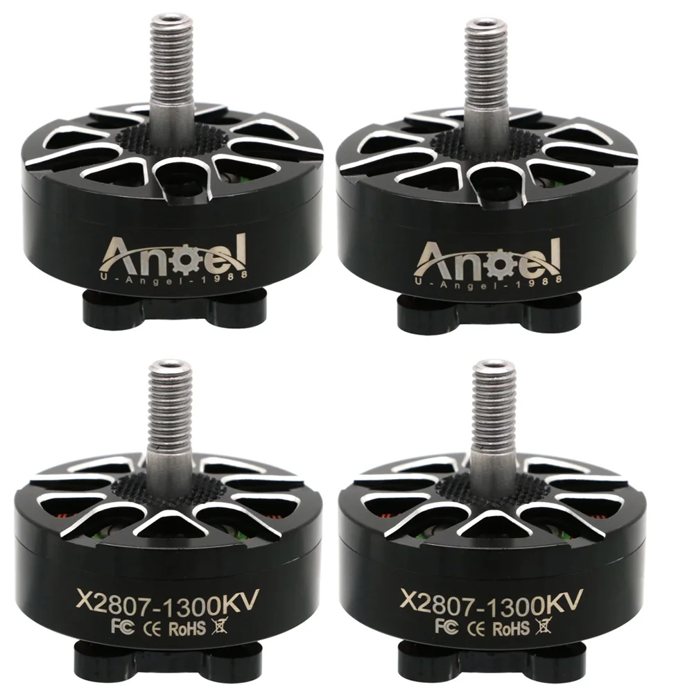 4 шт. Uangel X2807 2807 Двигатель 1300KV 4S 1500KV 1700KV 6S Бесщеточный двигатель для FPV Freestyle