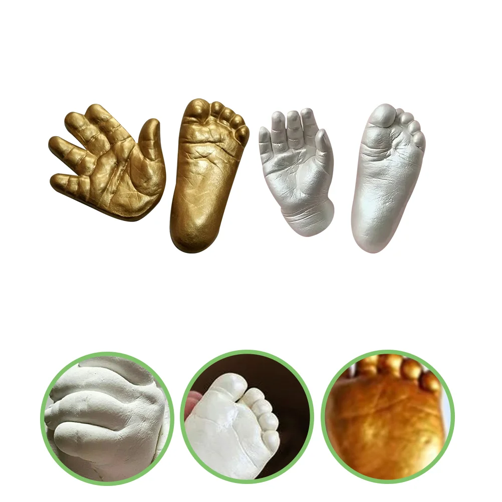 

Three-dimensional Hand Modeling Powder Casting Kit Keepsake Plaster Newborn Baby Clay Kids Carving Foot Molding Mud