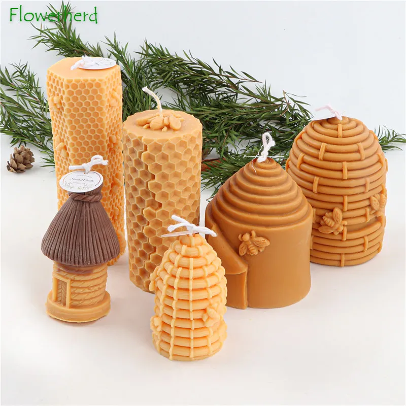 

Honeycomb Candle Silicone Mold DIY Honeycomb Bee Tree House Beeswax Aromatherapy Mold DIY Handmade Soap Plaster Resin Molds