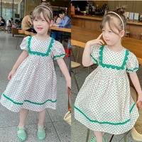 cute girls dress new summer girls dresses flower porka dot princess dress toddler tutu baby girls tulle dress fashion wear