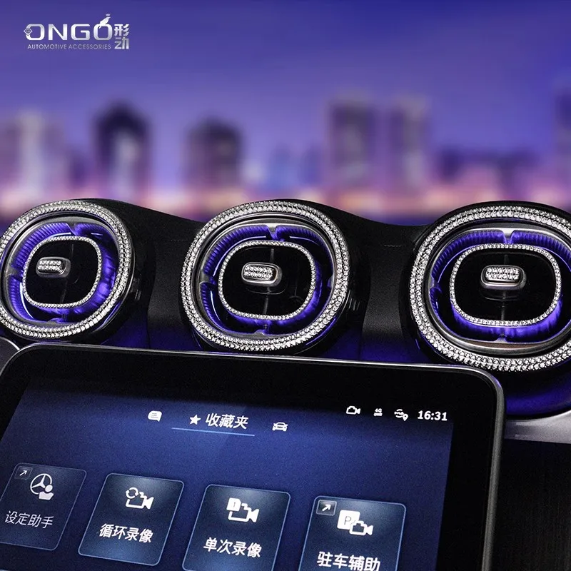 ONGO подходит для нового Mercedes-Benz C-Class GLC300L интерьерный Кристалл CLE260 логотип