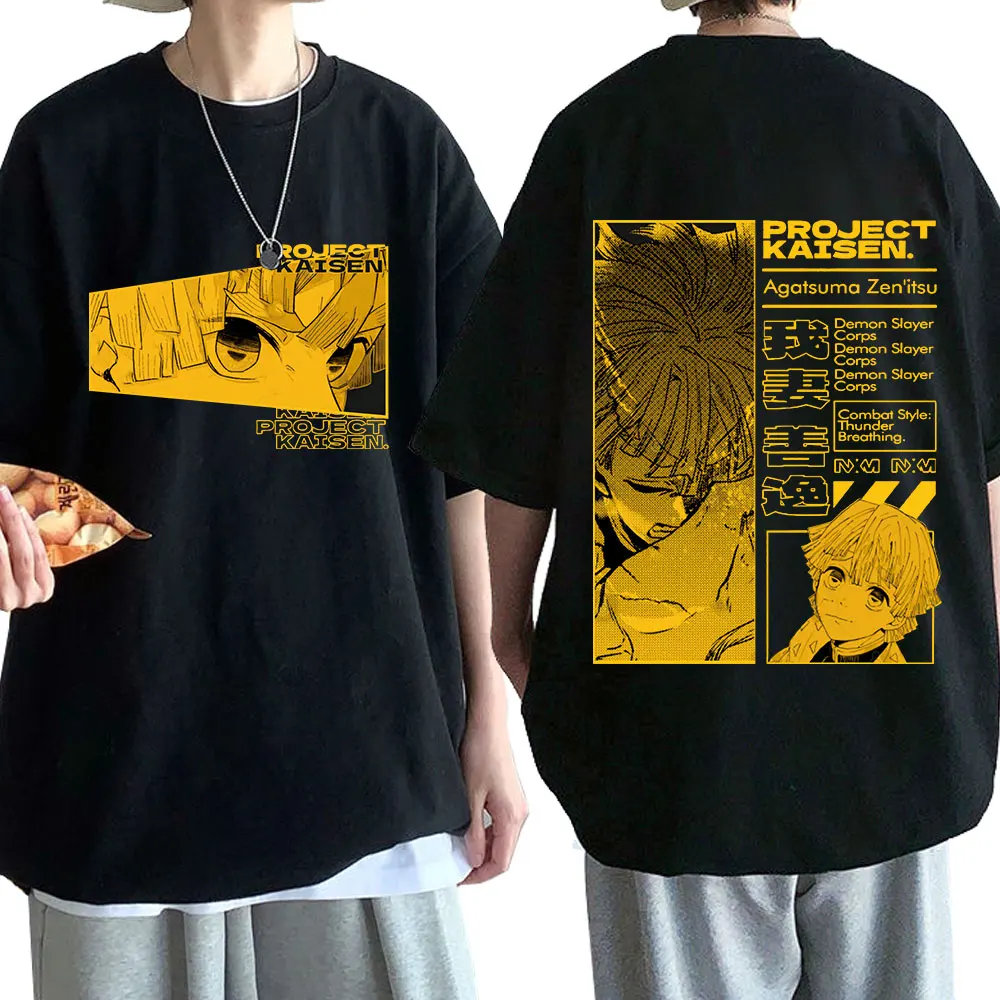 

Anime Demon Slayer Graphic T-shirts Men's Short Sleeve T Shirt Streetwear