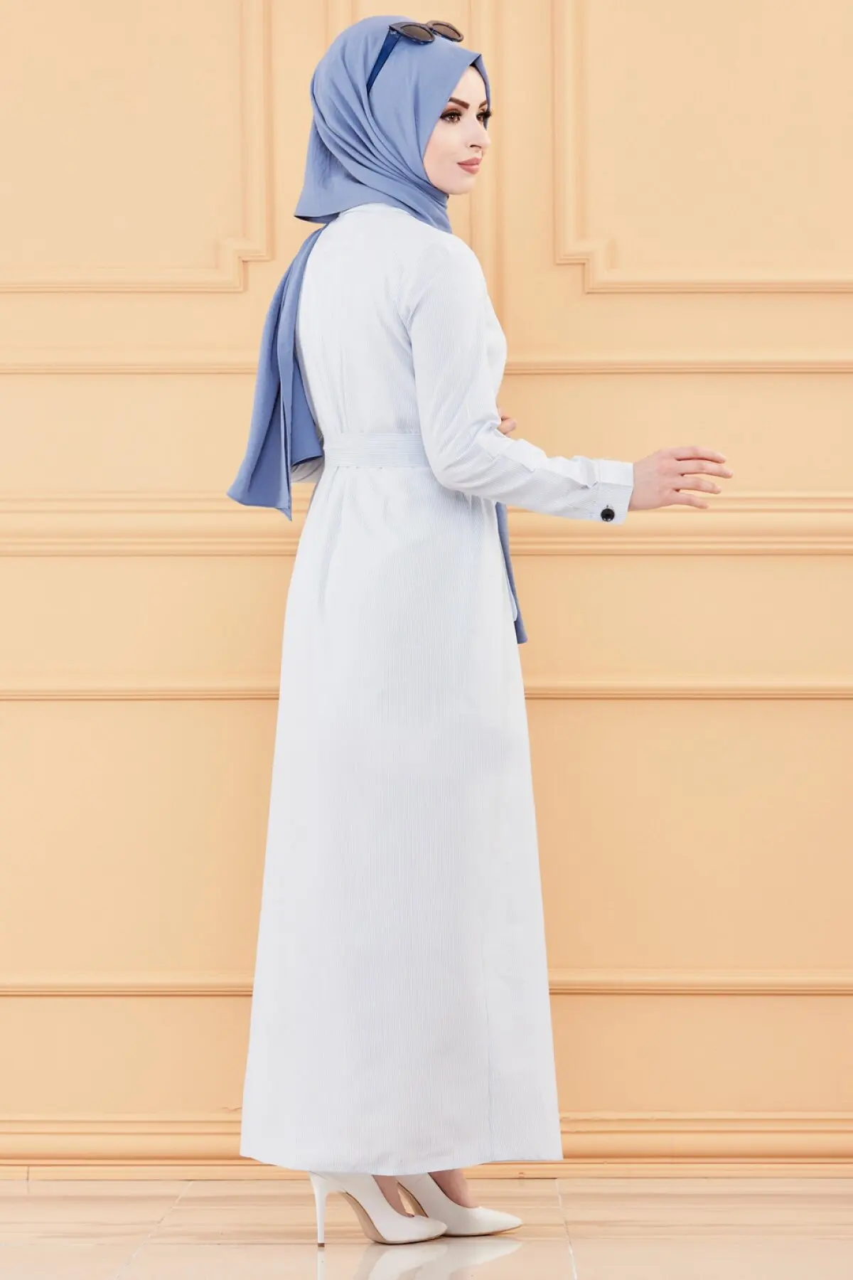 TUGBA Muslim Dress Long Sleeve Floral Print muslim dress code 2021 turkish gown hijab summer