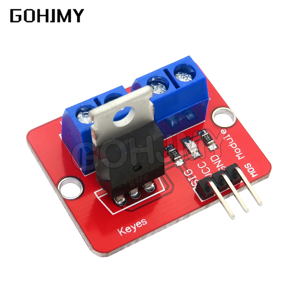 Верхняя кнопка Mosfet 0-24 В, зеркальный модуль IRF520 для MCU ARM Raspberry Pi
