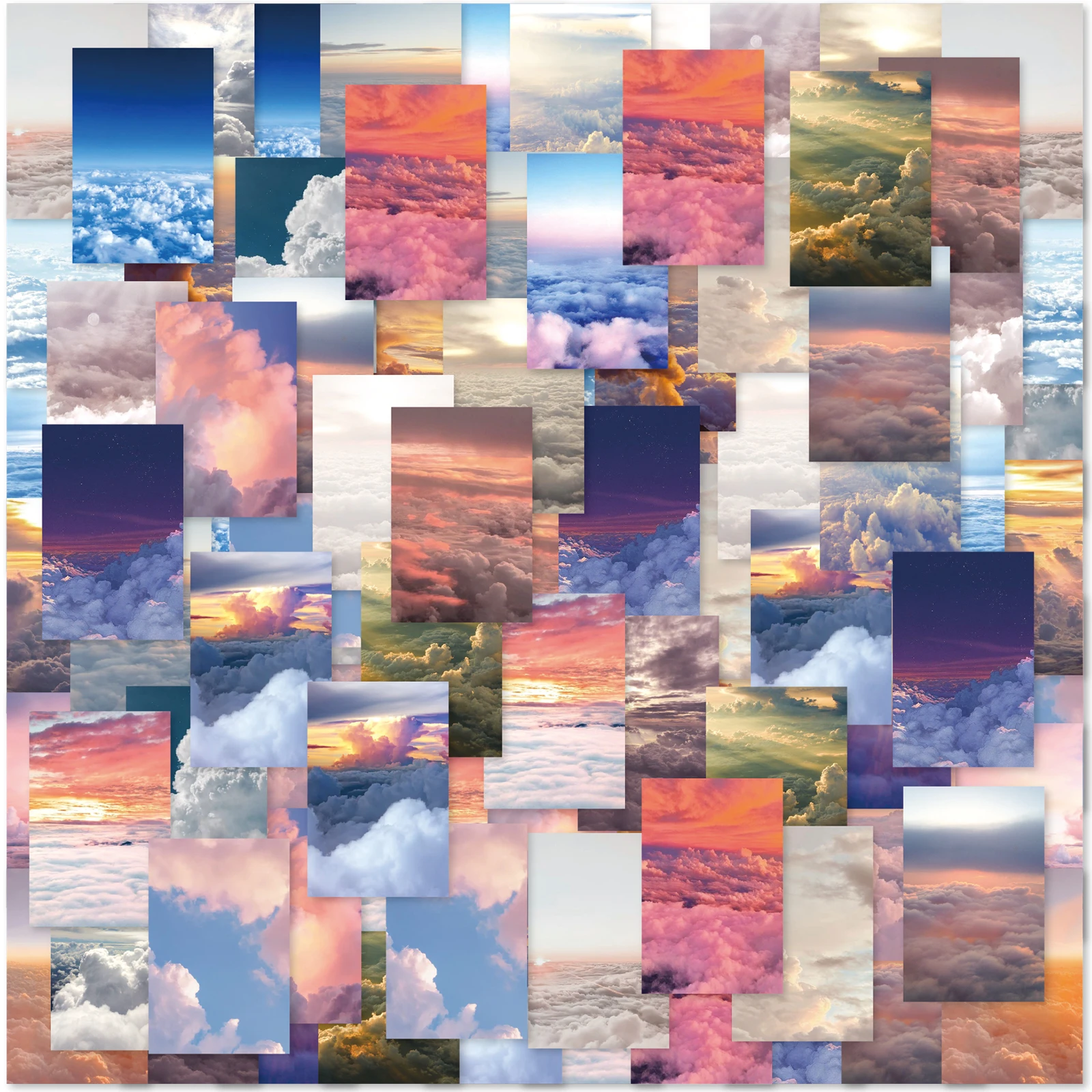 30 Шт. Набор Тематических Наклеек Ins Небесный Закат Пейзаж Декоративные