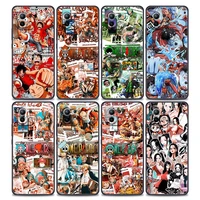japan cartoons anime one piece family luxury phone case for xiaomi mi 11i 11 11x 11t poco x3 nfc m3 pro f3 gt m4 soft silicone