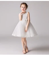 3 13y girls summer dress prom embroidery lace ball gown tulle vestidos elegant party white children clothing dress for gilrs