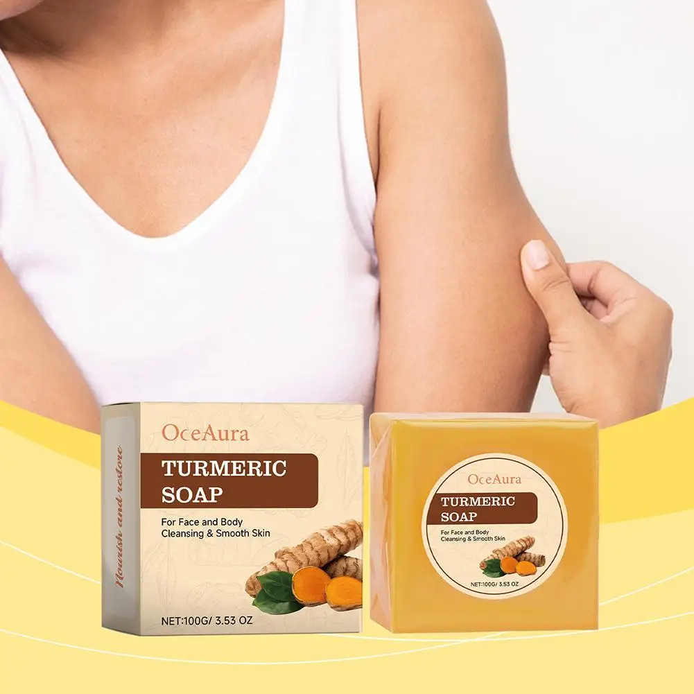 100 г куркума койевая кислота светящееся мыло удаление акне в темных тонах