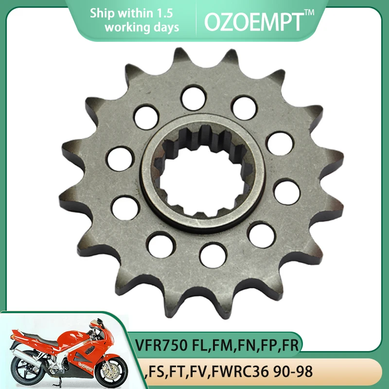 

Передняя Звездочка для мотоцикла OZOEMPT 530-16T, подходит для VFR750 FL,FM,FN,FP,FR,FS,FT,FV,FWRC36 CB900 F Hornet 919 (CB900 F)