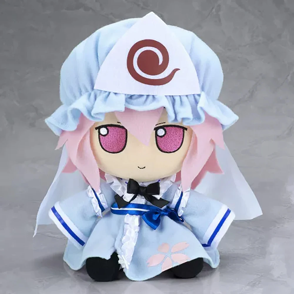 Фото В наличии Оригинальная плюшевая кукла AmiAmi Gift Touhou Project Yakumo Yukari Saigyouji Yuyuko, мультяшная милая детская игрушка, 20 см №4