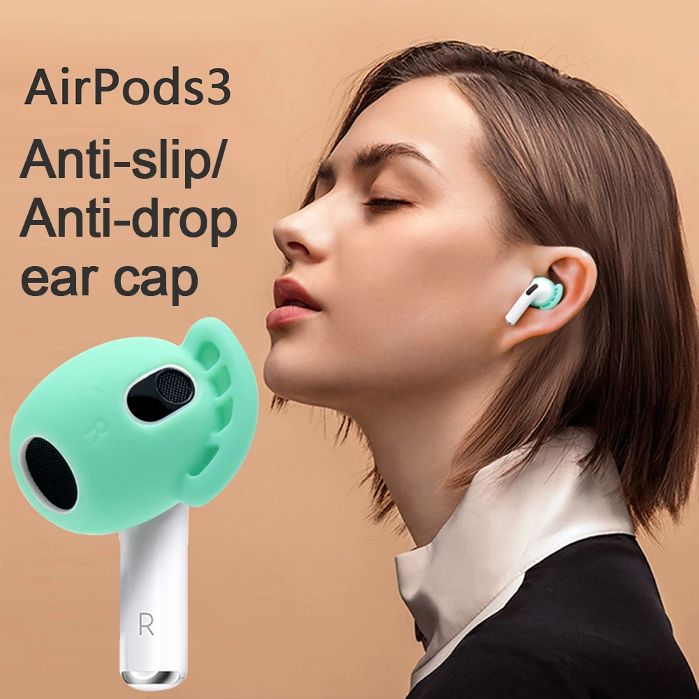 

1 Pair Soft Silicone Skin Protective Earhooks For AirPods 3 Ear Case Cover Eartips Earpads For Apple Airpods 3rd Generation