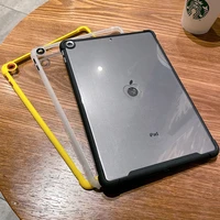 transparent ipad case for 10 2 9th generation 2021 8th 7th 2020 2019 lightweight ultra thin tablet case with metal camera frame