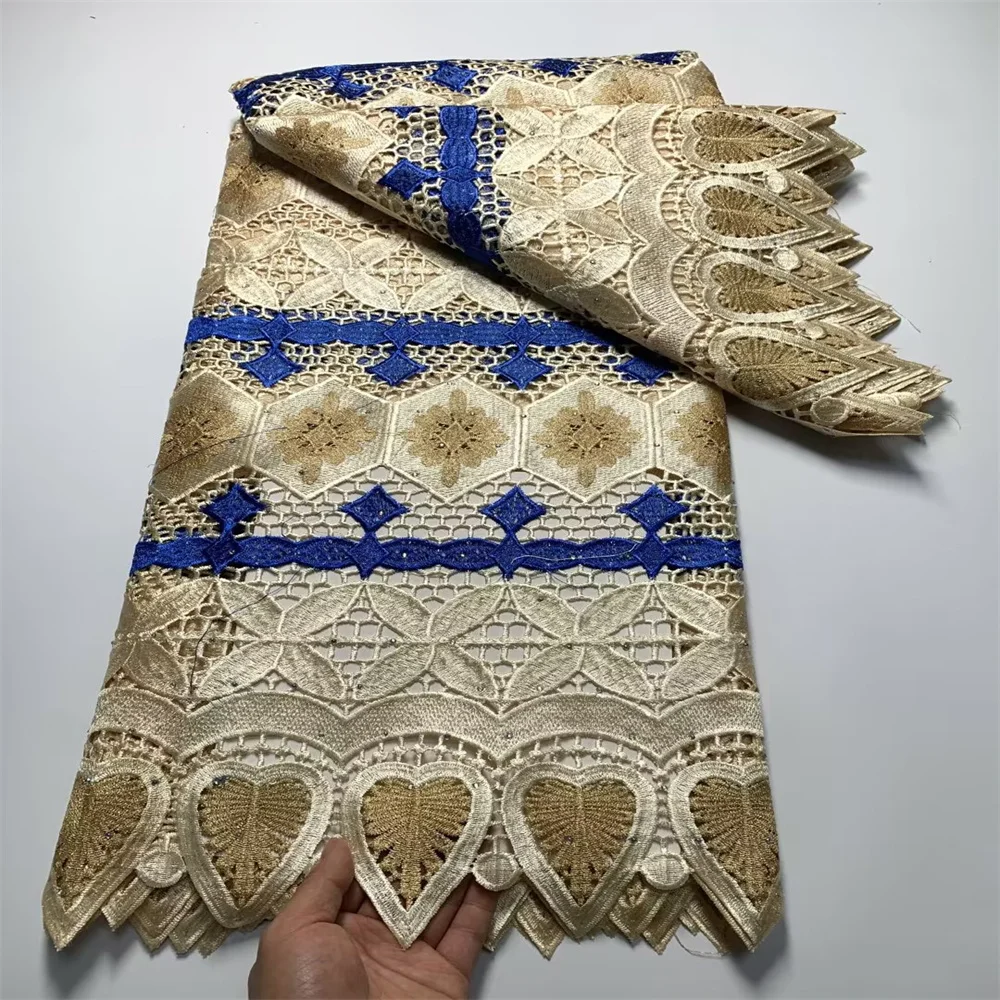 

Best Selling Swiss Voile Laces High Quality 5 Yards French Lace Fabric 2023 Guipure Lace For Wedding African Mesh Lace Fabric