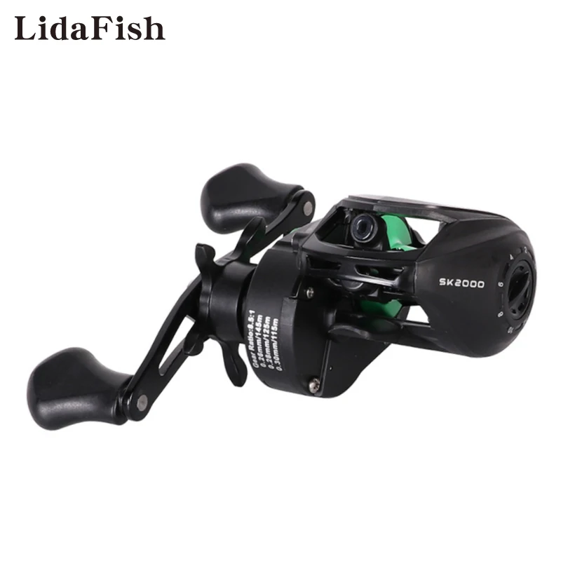 

LIDAFISH New 10kg Max Drag Magnetic Brake System Fishing Reel 8.5:1 High Speed Saltwater Bass Baitcasting Wheel