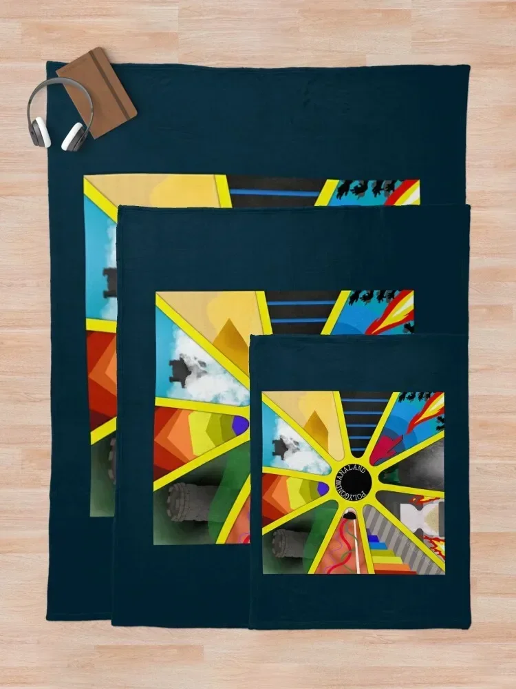 Кинг гизкард и ящерица волшебник Polygondwanaland минималистичное покрытие одеяло