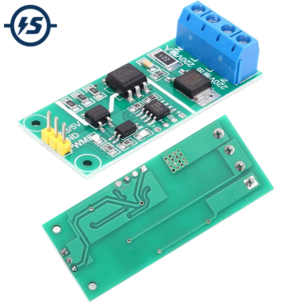 

AC 220V PWM Dimming Dimmer Governor Motor Speed Controller Voltage Regulating Regulator Thyristor Isolation Module I/O Output