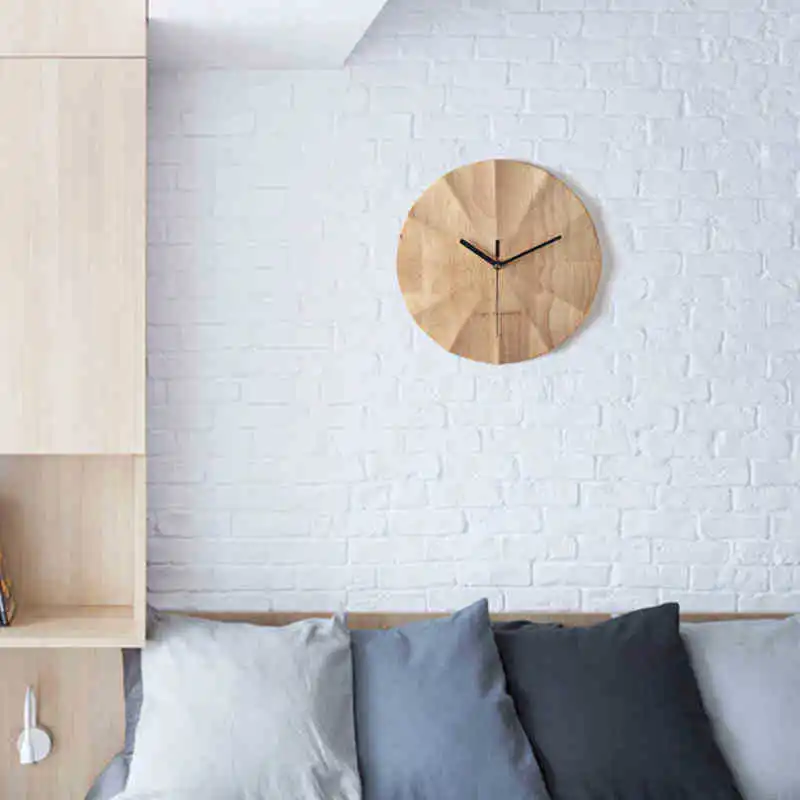Wooden Wall Clock Modern Nordic Simple Design Style Clocks Creative Silent Art Light Luxury Home Decor for Living Room Wanduhr