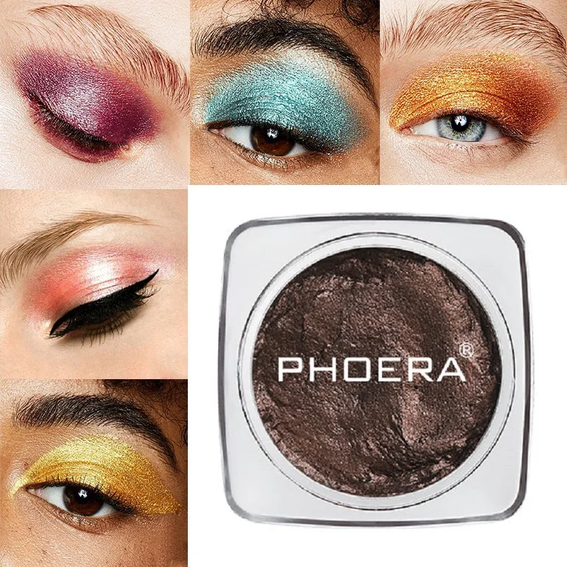 PHOERA 12 цветов Тени для век перламутровый контур долговечные блестящие