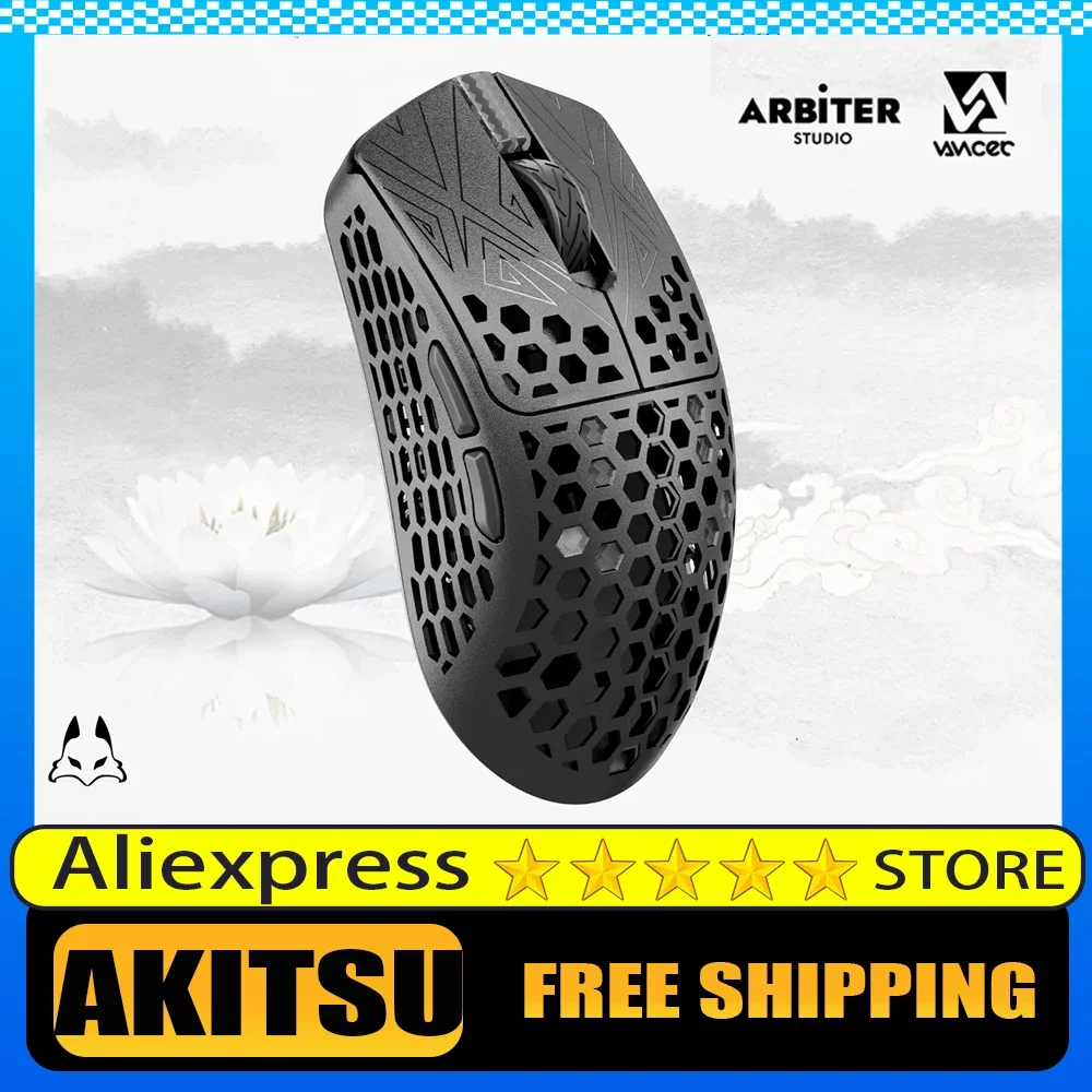 В наличии Беспроводная мышь Vancer Akitsu из углеродного волокна 8K двухрежимная легкая