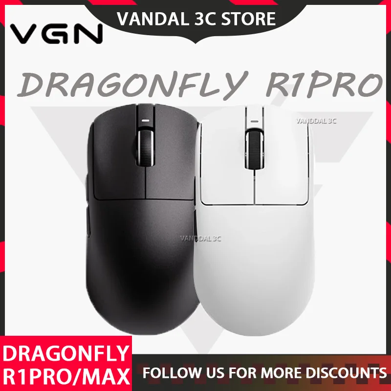 Беспроводная игровая эргономичная мышь Vxe Dragonfly R1 Pro Vgn