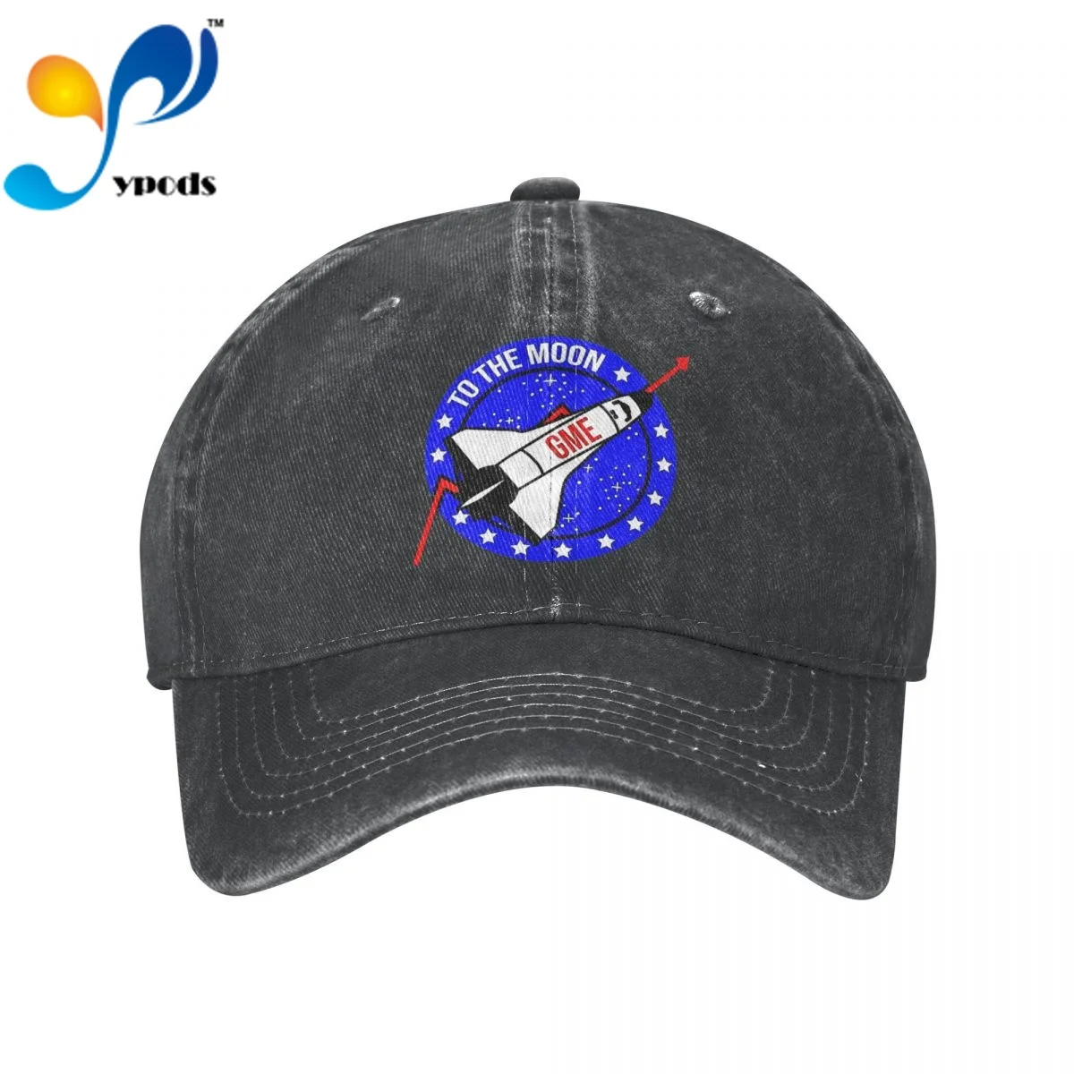 

To The Moon Unisex Baseball Cap Men Women Snapback Hat Dad Hat Summer Sun Cap for Men and Women Hats