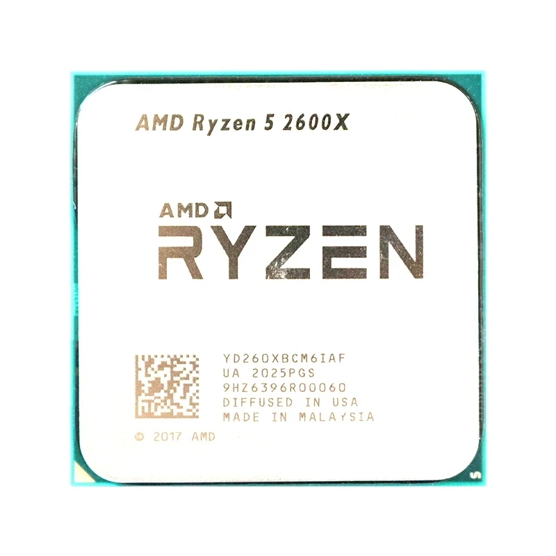 Процессор AMD Ryzen 5 2600X R5 3 6 ГГц шестиядерный двенадцать потоков 95 Вт процессор Socket AM4