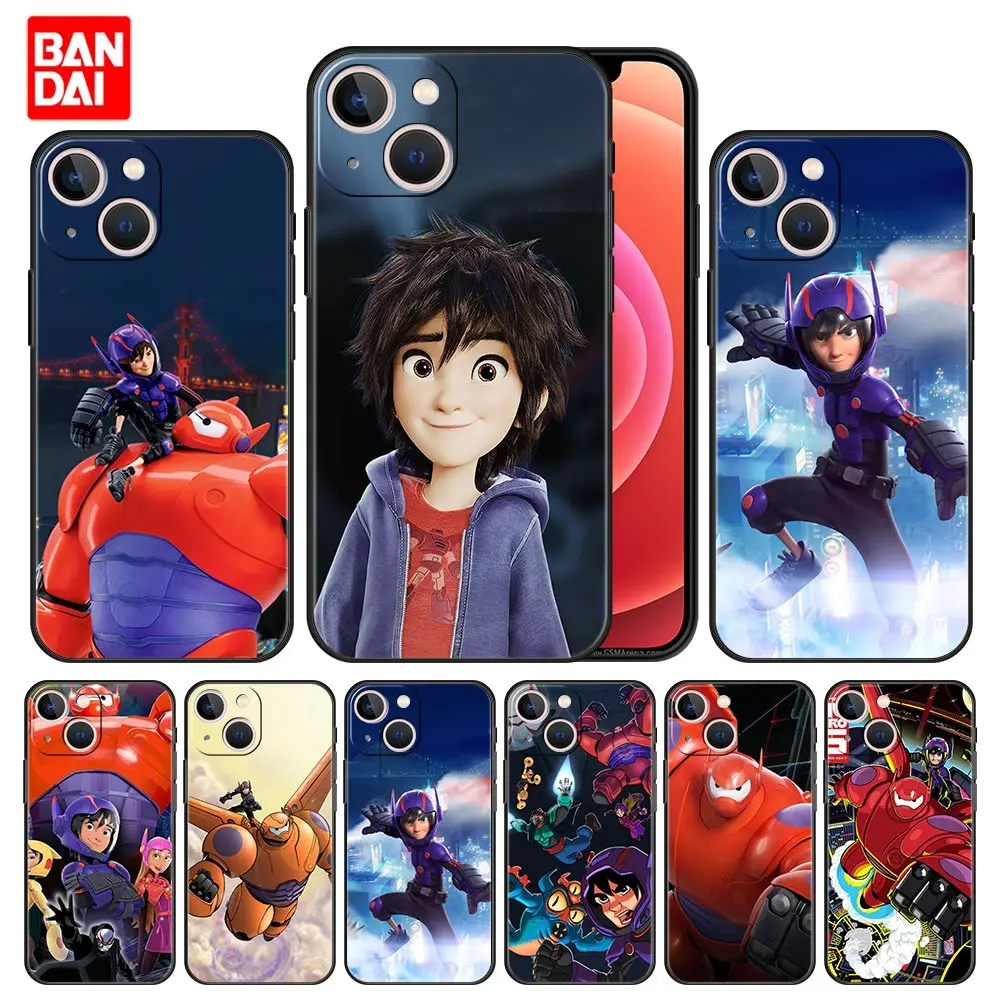 

Cover Case for iPhone 11 12 13 Pro Max SE 2020 11pro 12pro 13pro Mini Soft Capa Armor Funda Cell Fashion Disney Hiro Hamada