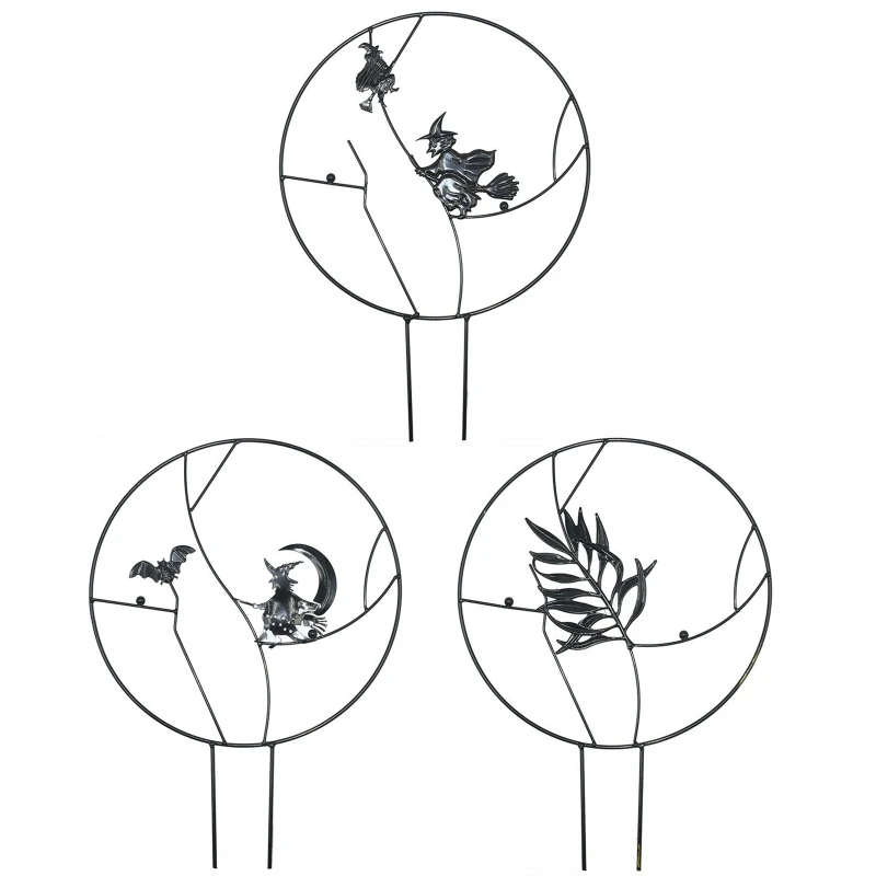 

Металлическая решетка прочный Хэллоуин сад задний двор патио балкон цветок лоза держатель