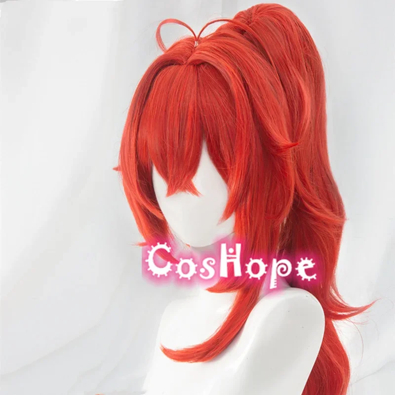 Парик для косплея Dilunc термостойкий красный из аниме рыбий хвост дилунц Манга