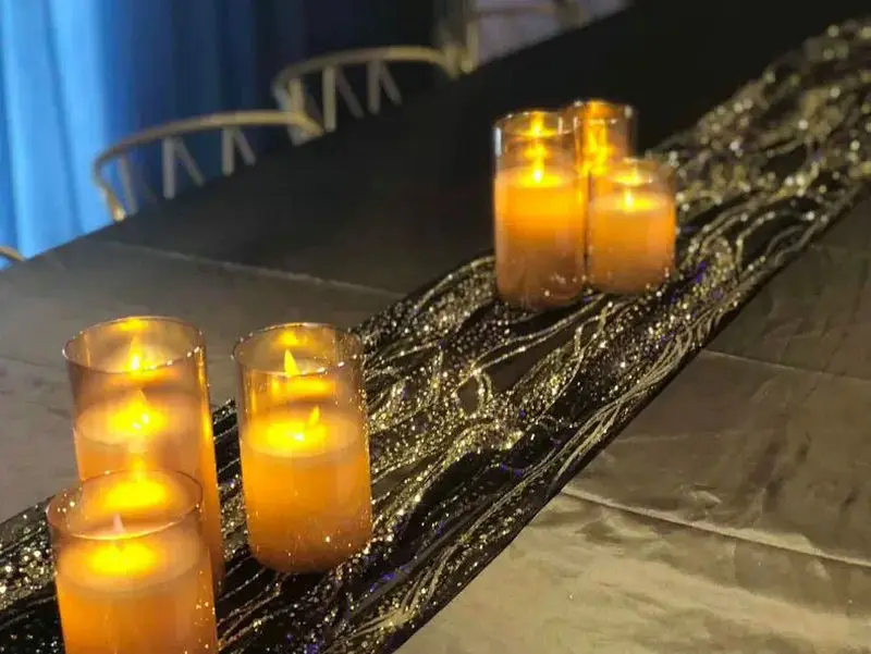 USB перезаряжаемый светодиодный беспламенный столб свеча мерцающий движущийся