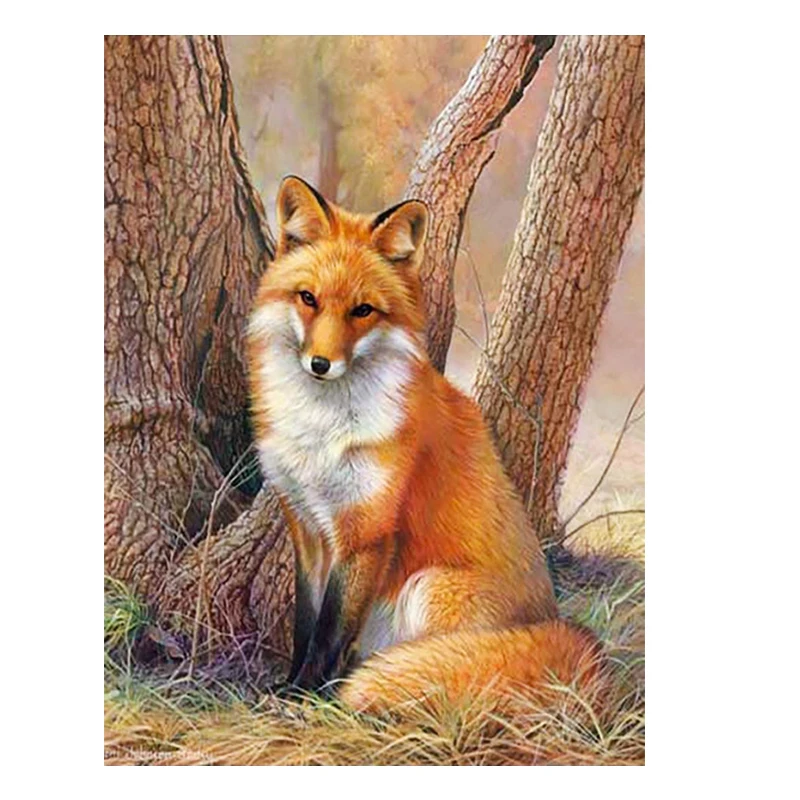 

Алмазная живопись «сделай сам» 2022 с лисой, 5D животное, алмазная вышивка, картина стразы, ручная работа, подарок, Настенный декор