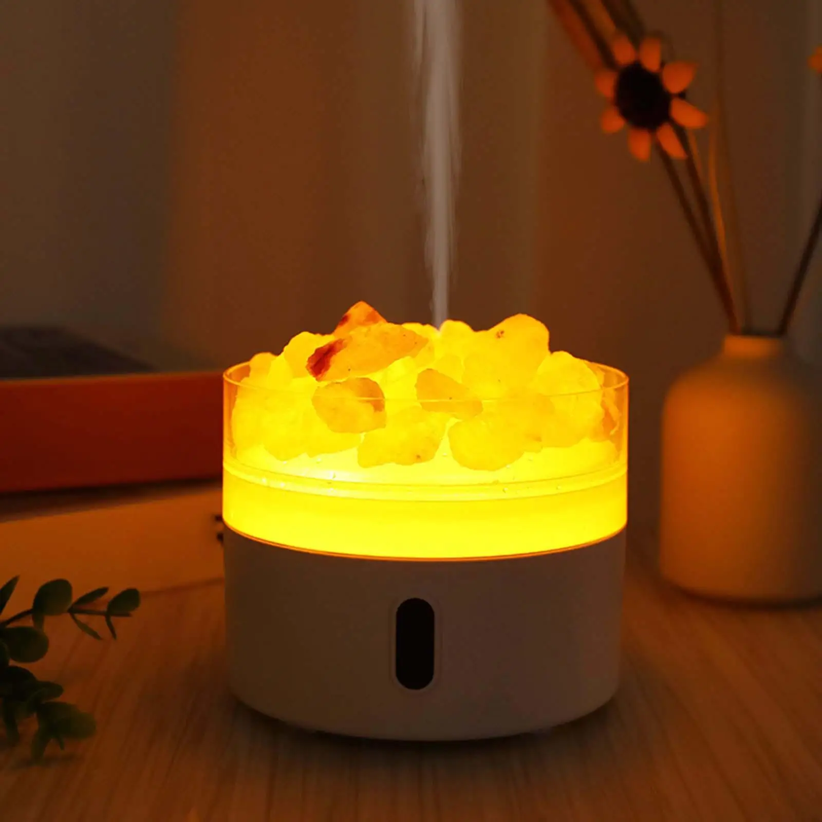 

Air Humidifier Essential Oil Aroma Diffuser Himalayan Salt Lamp LED Night Light for Bedroom