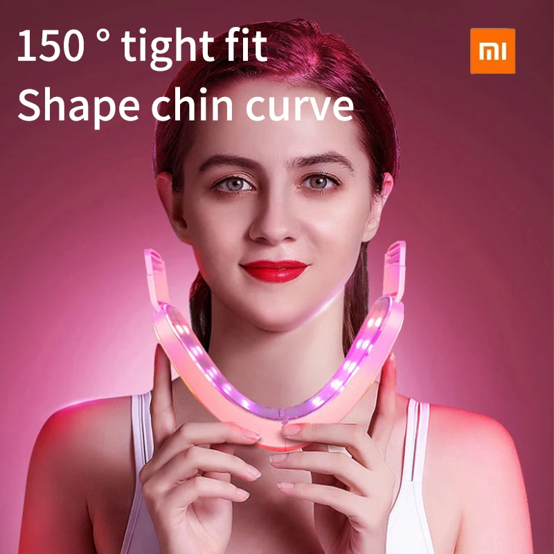 

Массажер Xiaomi тонкий портативный вибрирующий для мужчин и женщин, устройство для похудения и подтяжки лица, компактный, с V-образным вырезом