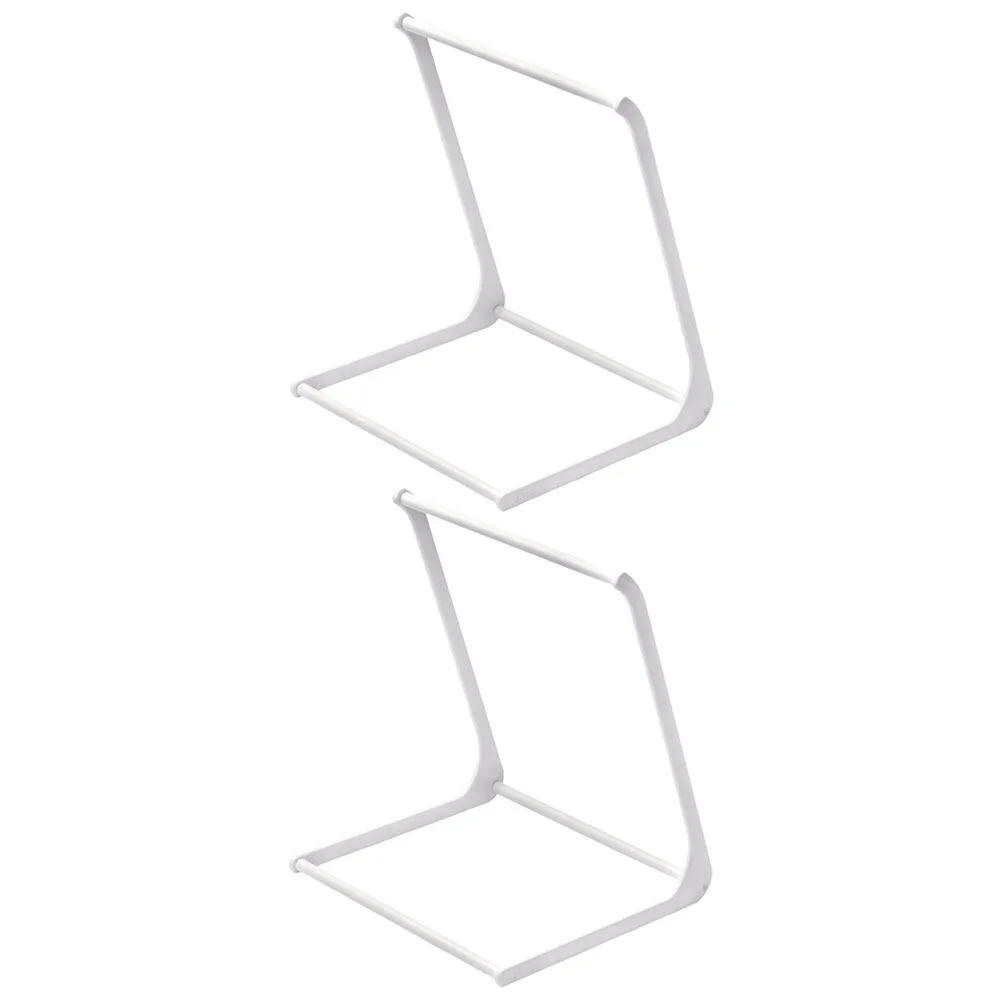 

Bracket Home Supply Plastic Clothes Hanger Space Saving Organizer Storage Desktop Holder