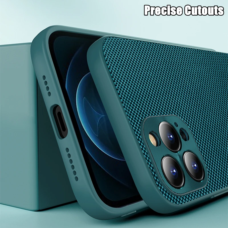 Противоударный чехол для OPPO Find X3 Lite плетеный нейлоновый мягкий силиконовый