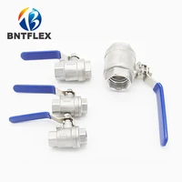 corrosion resistant acid and alkali resistant stainless steel ss304 material hydraulic pipe ball valve 12 ss304 ball valve
