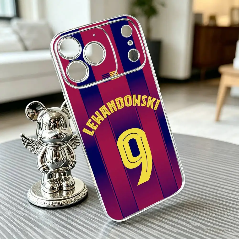 Фото Чехол для телефона Football R-Robert Lewandowski для iPhone 17 16 15 14 13 12 11 Mini Pro Max Plus, прозрачный №4