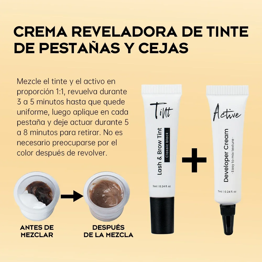 Новый Gollee 6 мл классический черный набор оттенков для ресниц и бровей Pro