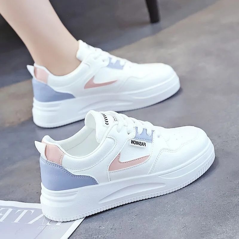 

Women's Casual & Fashion Sneakers, Letter Patch Color Block Skate Shoes, Low Top Lace Up Shoes 2024
