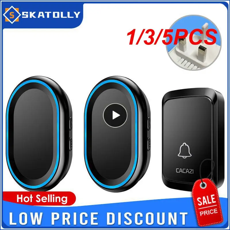 

1/3/5PCS Wireless Doorbell Outdoor Welcome Ring Chime Door Bell Music Melody Remind Smart Home Security Alarm EU UK US Plug