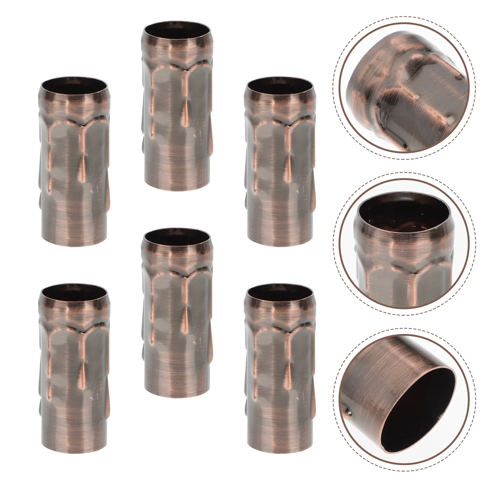 

6Pcs Light Bulb Socket Cover Lamp Base Sleeve Crystal Chandelier Parts Lamp Parts for DIY Chandelier Hotel