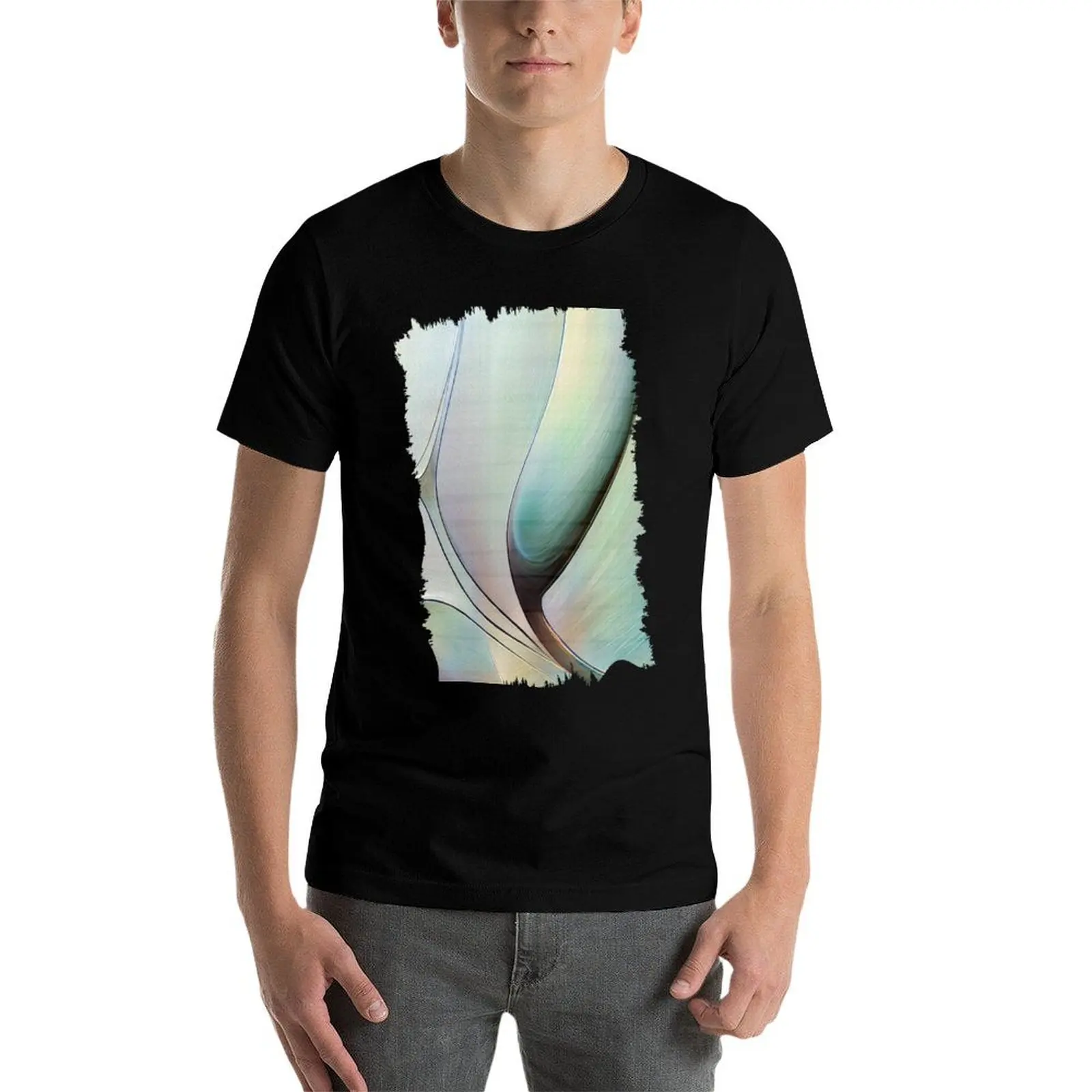 Фото Футболка Quantum Atmosphere больших размеров, удобная футболка свободного кроя №4