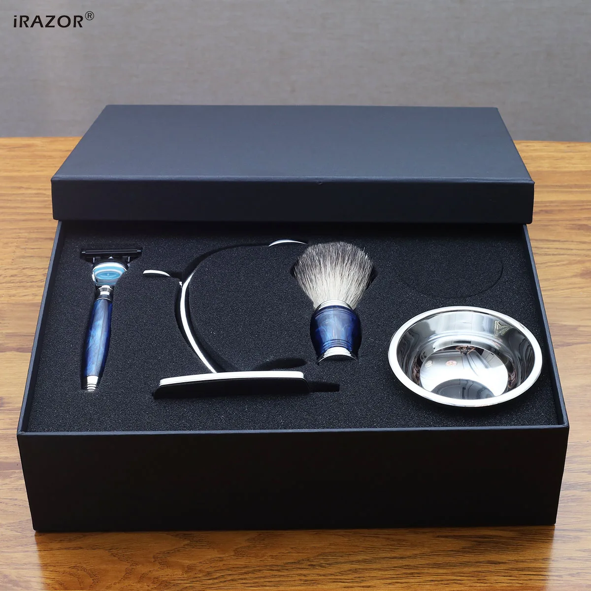 Набор для бритья iRAZOR мужчин 5-слойная бритва Fusion кисточка и чаша уникальный
