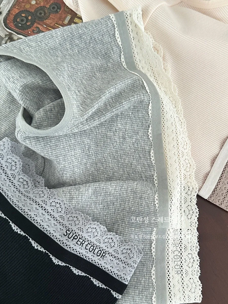 Изысканное кружевное детское хлопковое нижнее белье в стиле ретро женские