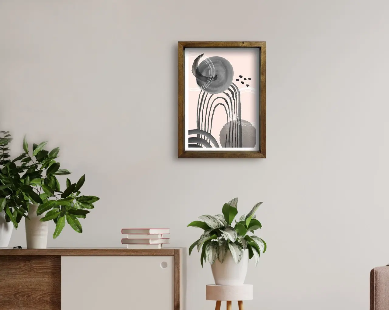 

BK Home натуральный деревянный стол 45x65 см-91