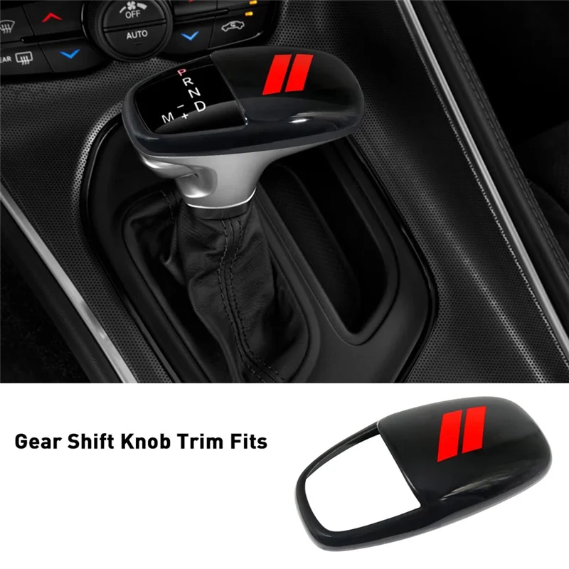 Фото QB-для Dodge Challenger Charger 2015-2022 Durango 2016-2023 ручка переключения передач, накладка на головку, детали №3