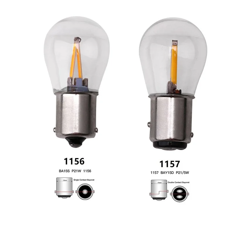 

2X P21W Ba15s 1156 Led 1157 Bay15d Лампа накаливания Цоколь Автомобильная лампочка Лампа Lada Габаритные огни Автоматические стоп-сигналы 12 В Красный