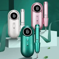 rechargeable electric nails drill machine 30000 rpm portable strong power salon clippers manicure and pedicure polishing tools