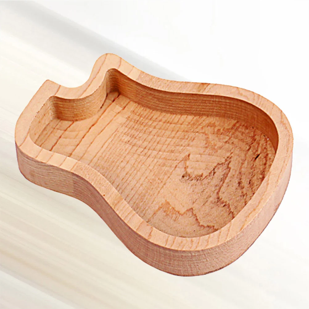 

Guitar Box Picks Pick Holder Plectrum Case Wood Storage Clip Standard Shaped Container Plectrums Wooden Ukulele Bass Entryway